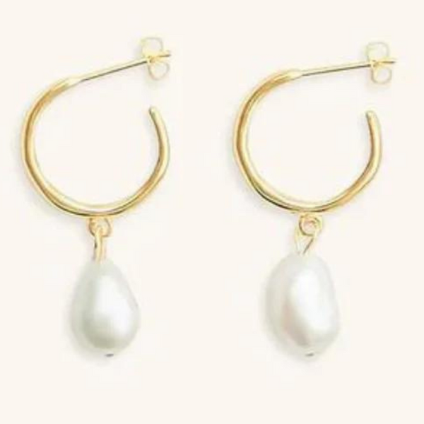 Pearl Gold Earrings | Jasmine