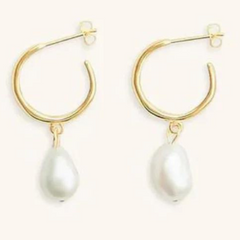 Pearl Gold Earrings | Jasmine