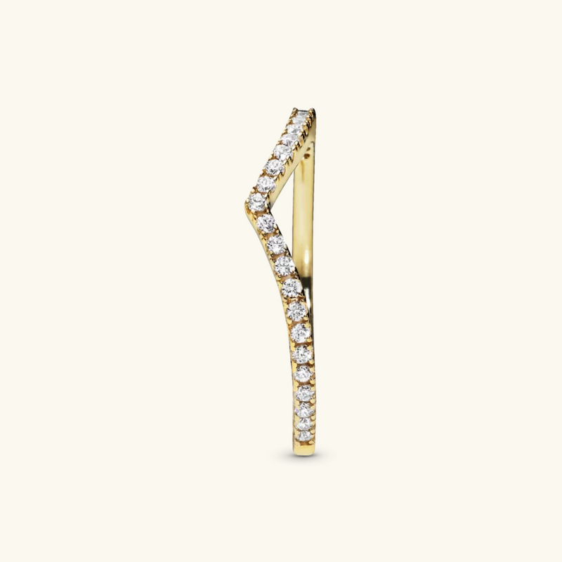 Gold V ring | Angelina