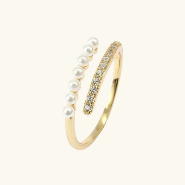 Gold Pearl Ring | Patricia