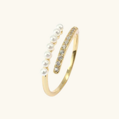 Gold Pearl Ring | Patricia