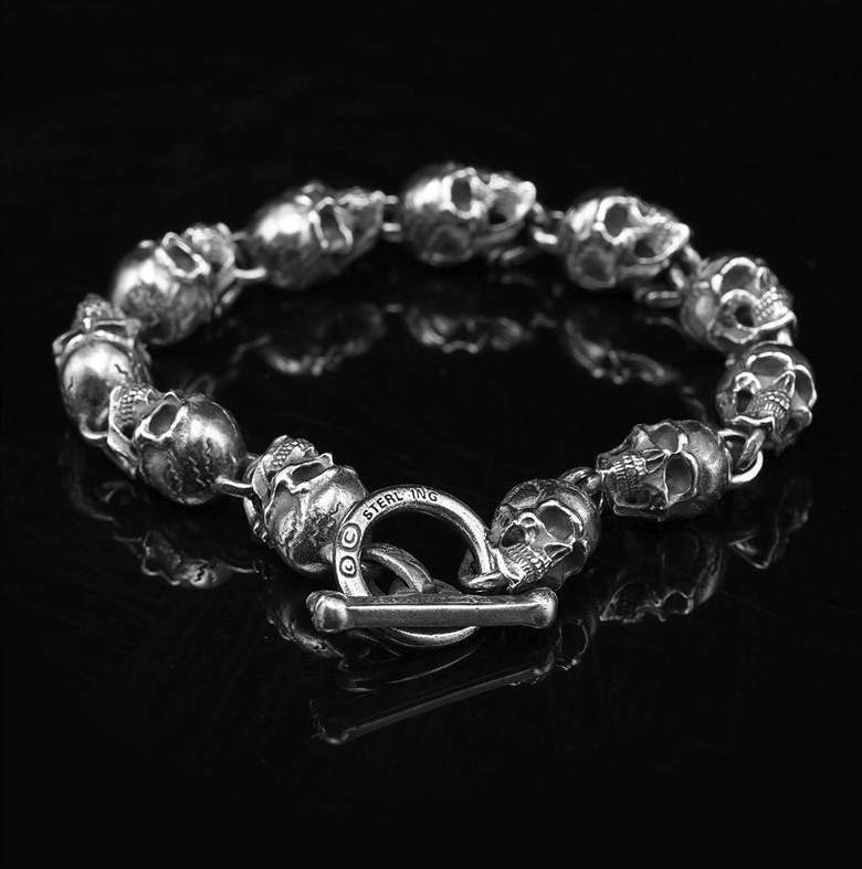 Silver bracelet | Skull