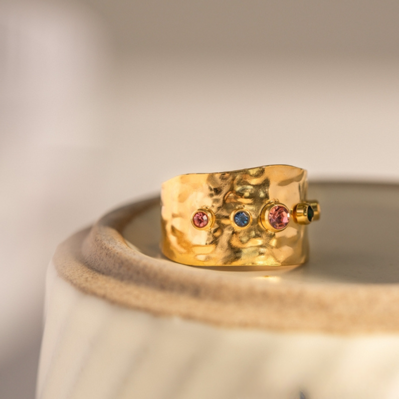 Gold Rainbow Ring | Jacqueline