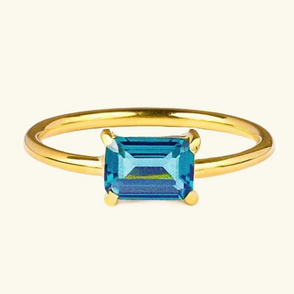 Gold Gemstone Ring | Natalie