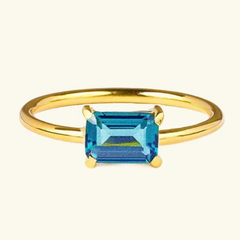 Gold Gemstone Ring | Natalie
