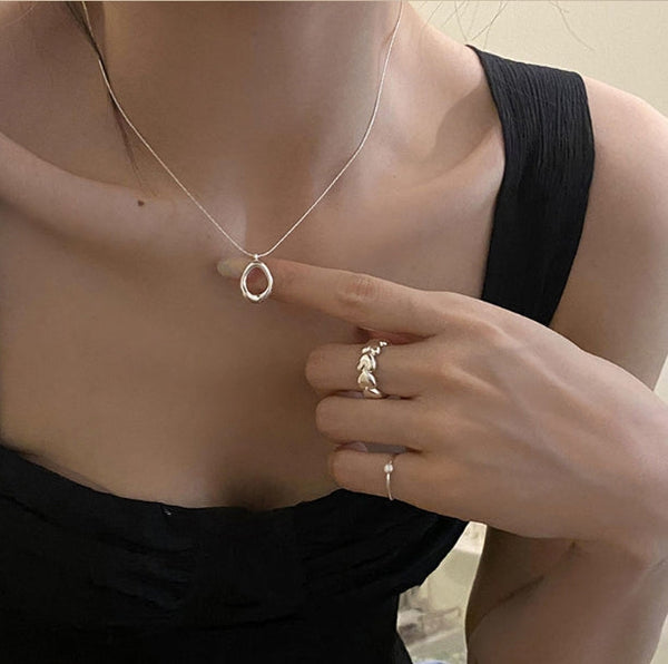 Silver Necklace Pendant | Chloe