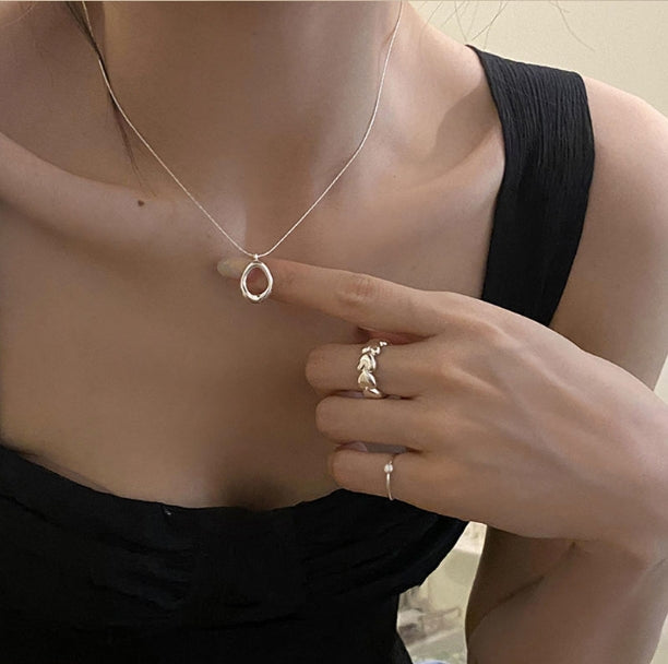 Silver Necklace Pendant | Chloe