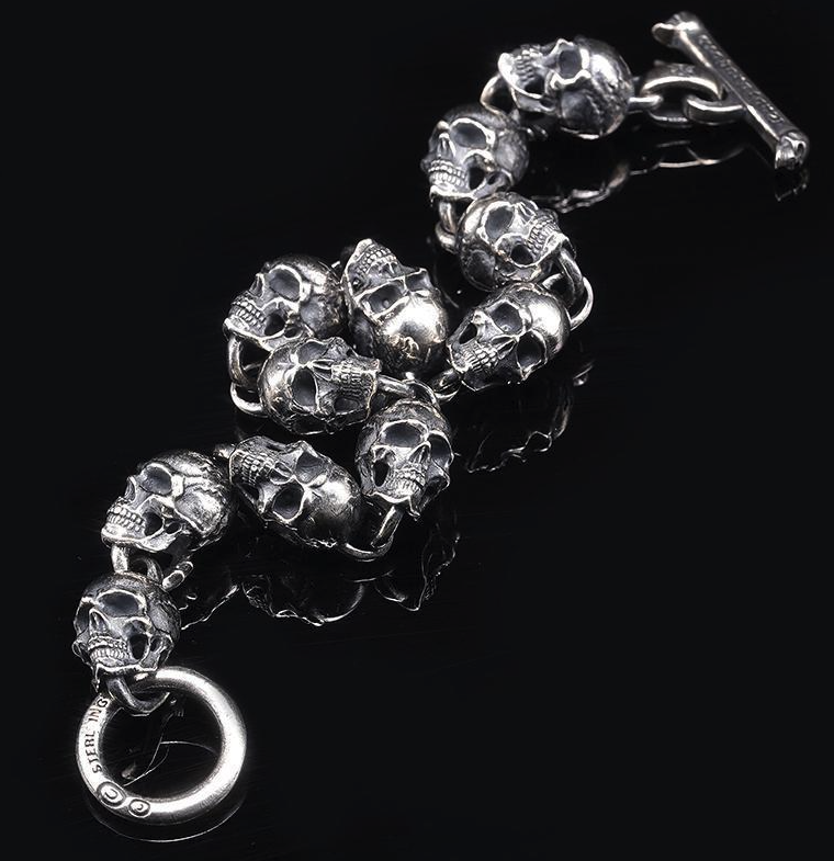Silver bracelet | Skull