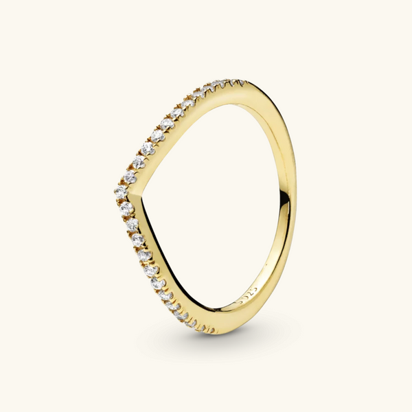Gold V ring | Angelina