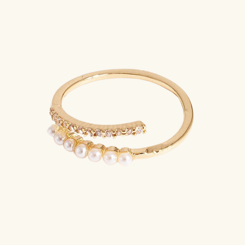 Gold Pearl Ring | Patricia