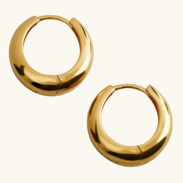 Barbara gold hoop earrings