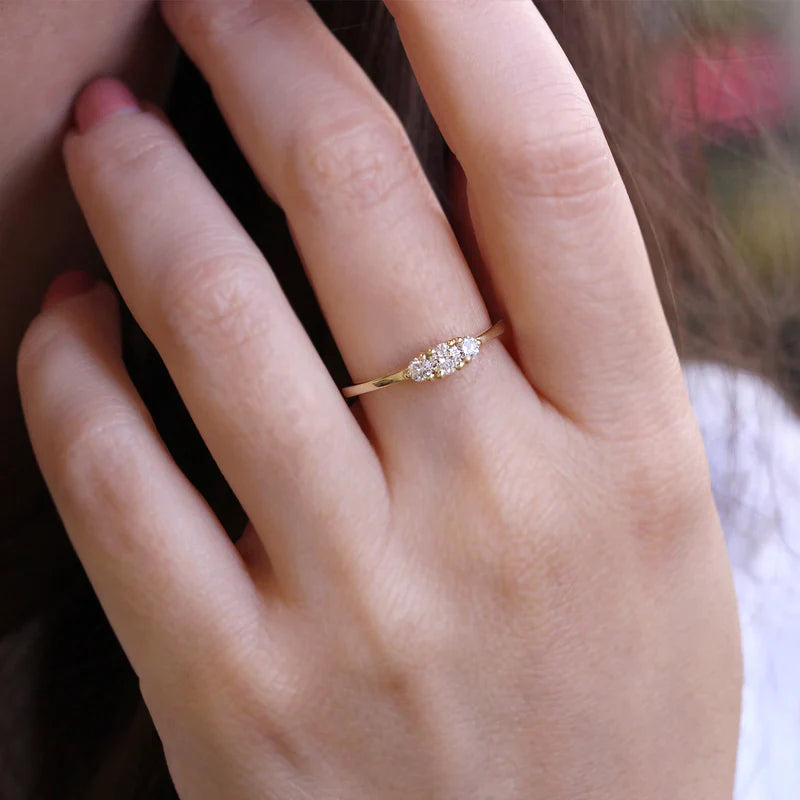 Gold diamond ring | Riley