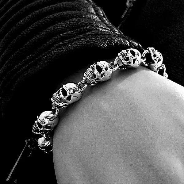 Silver bracelet | Skull