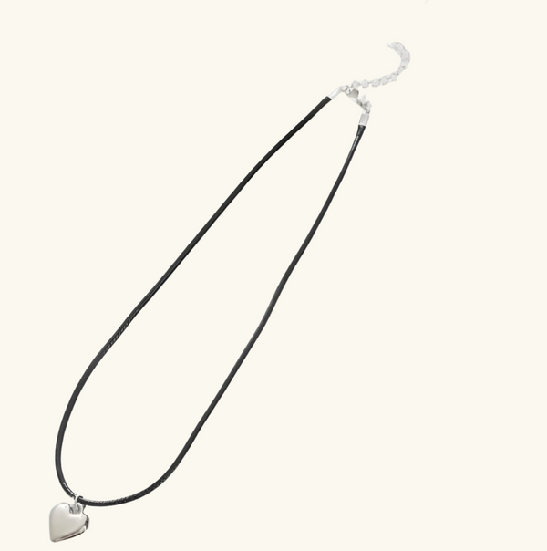 Silver Heart Necklace | Becky