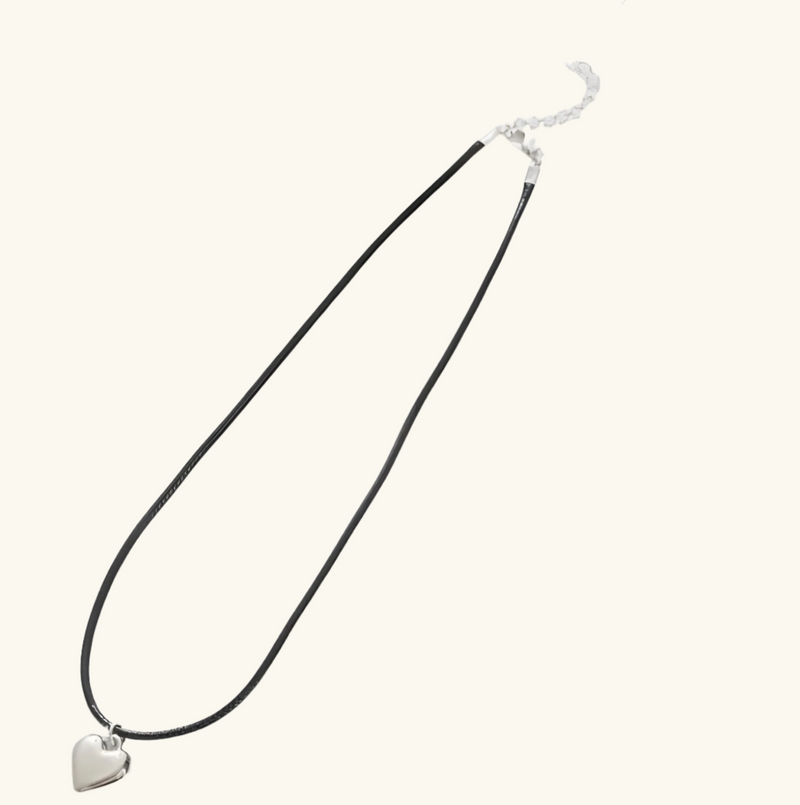 Silver Heart Necklace | Becky