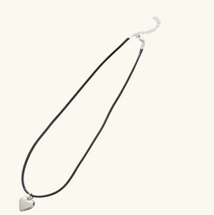 Silver Heart Necklace | Becky