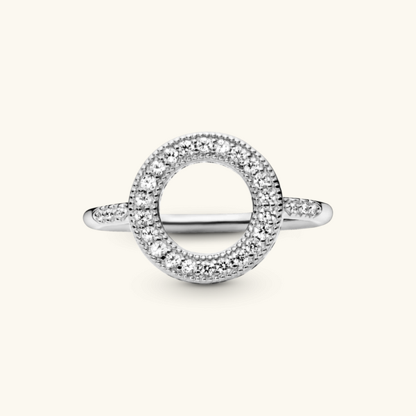 Round silver ring | Tracy