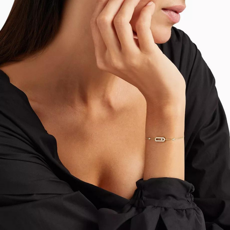 Gold Diamond Bracelet | Stacy