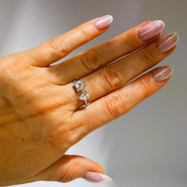 Double Diamond Gold Ring | Sophia