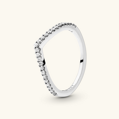 Silver V ring | Angelina