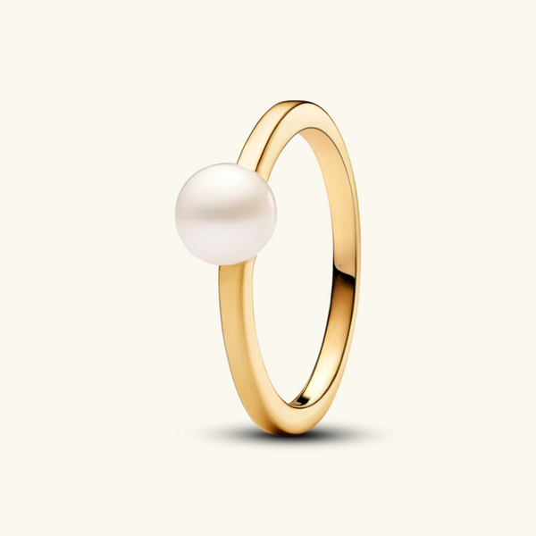 Gold Pearl Ring | Whitey
