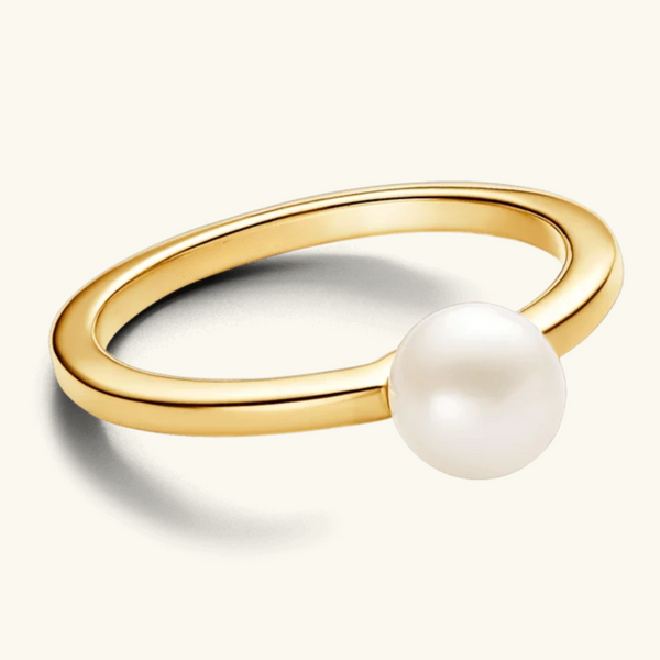 Gold Pearl Ring | Whitey