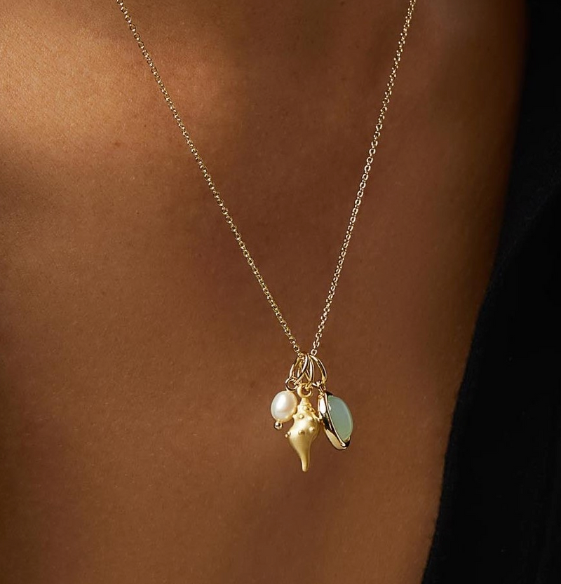 Gold Seashell Necklace | May