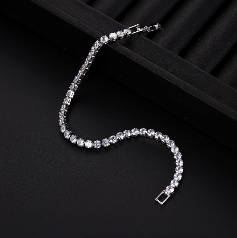 Silver tennis bracelet | Lucy