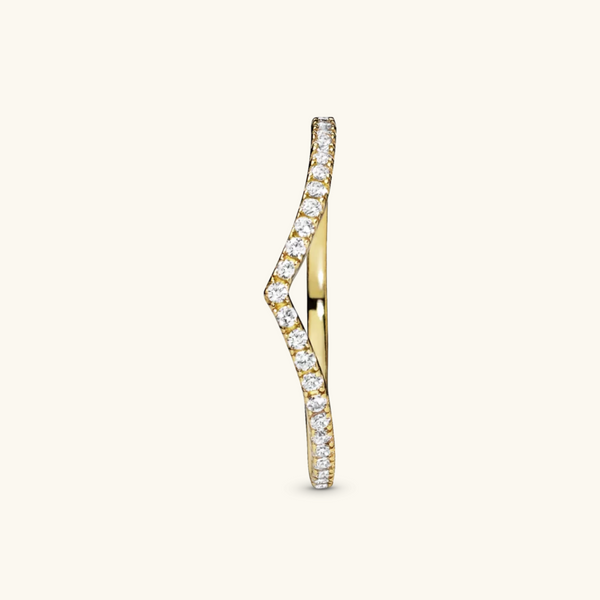Gold V ring | Angelina