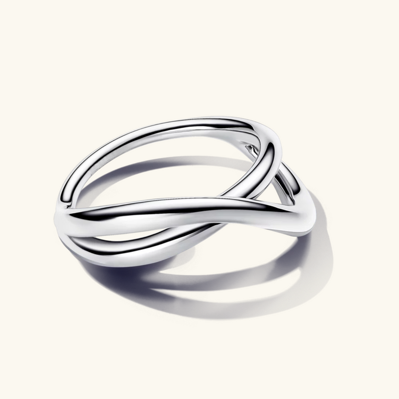 Infinity Silver Ring | Wave