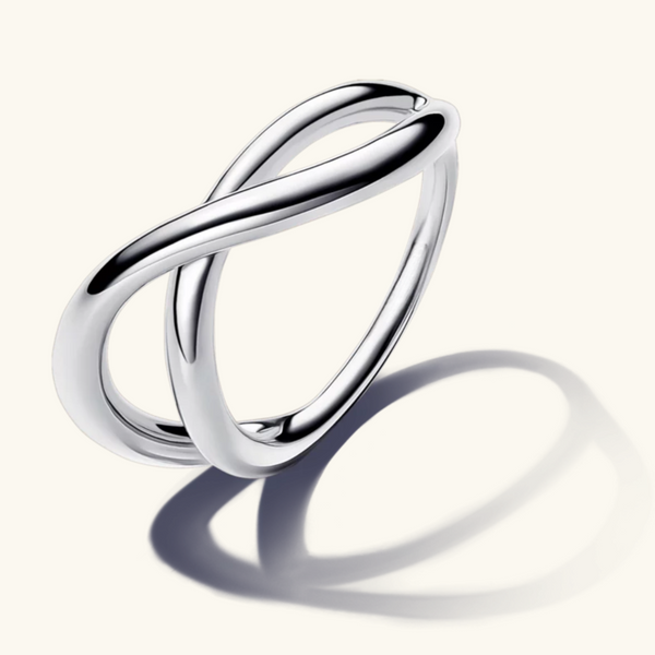 Infinity Silver Ring | Wave
