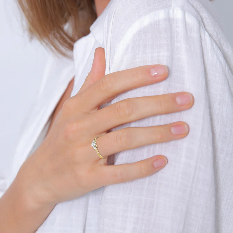 Gold diamond ring | Riley