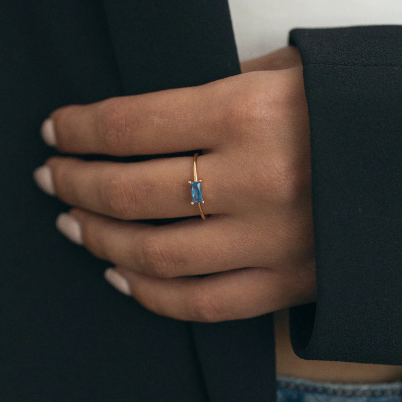 Gold Gemstone Ring | Natalie