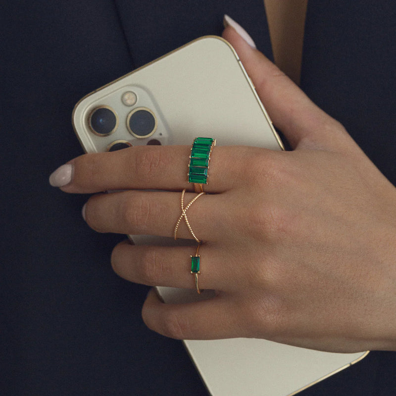 Gold Gemstone Ring | Natalie