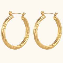 Gold hoop earrings | Katrina