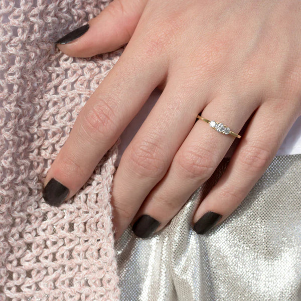 Gold diamond ring | Riley