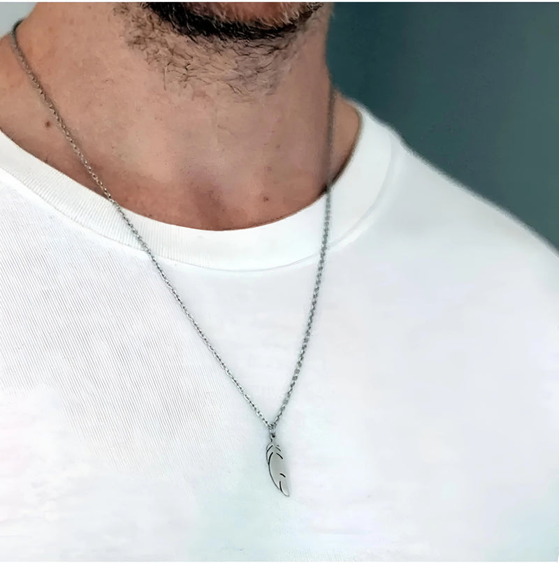 Silver Leaf Necklace | Tom