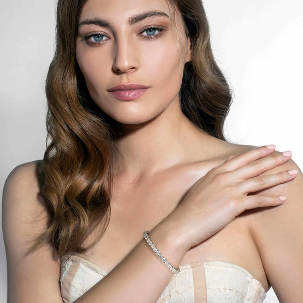 Tennis bracelet in silver | Lisa
