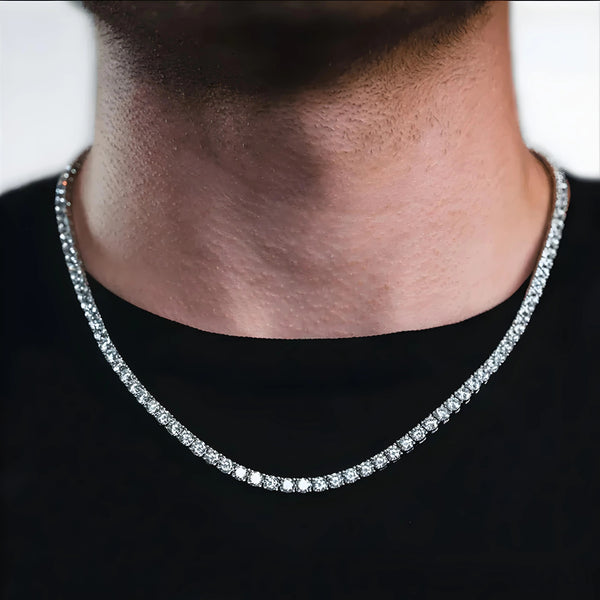 Silver Tennis Necklace | Dylan