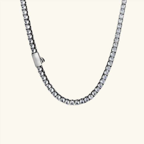 Silver Tennis Necklace | Dylan