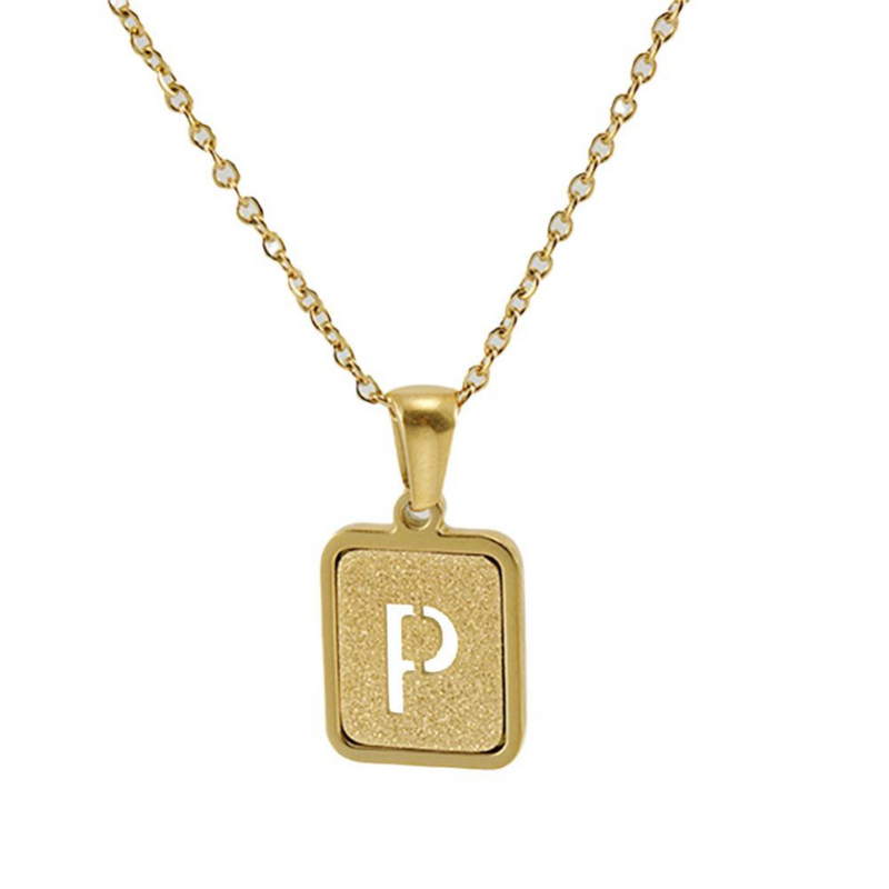 Gold letter necklace | Willow