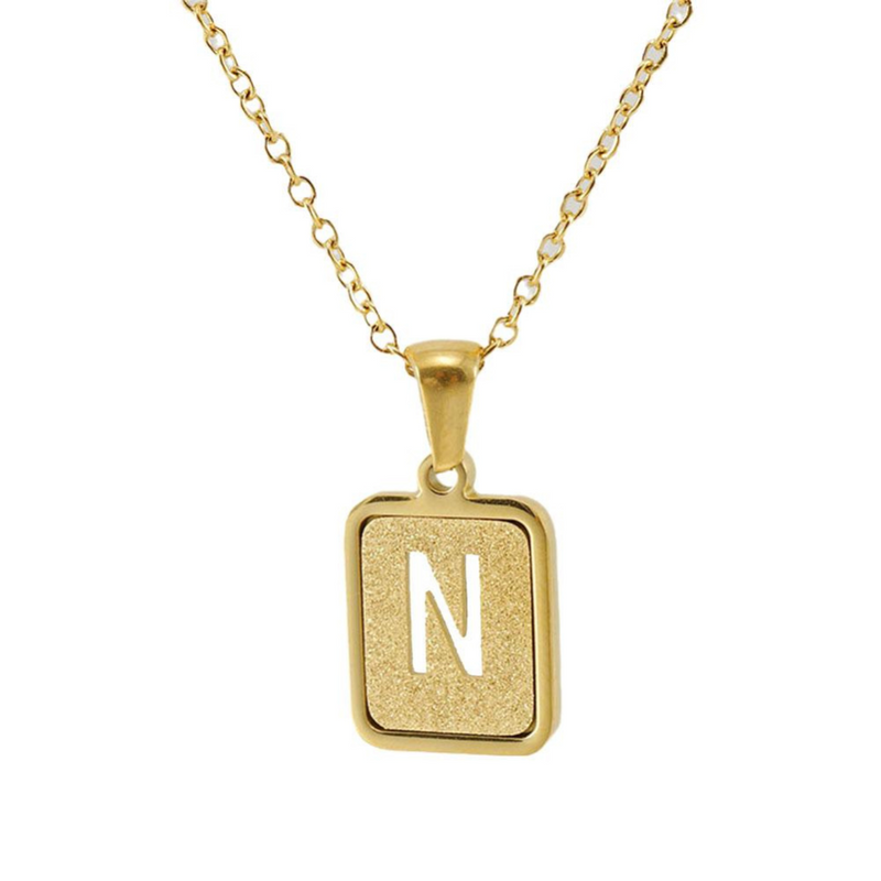 Gold letter necklace | Willow