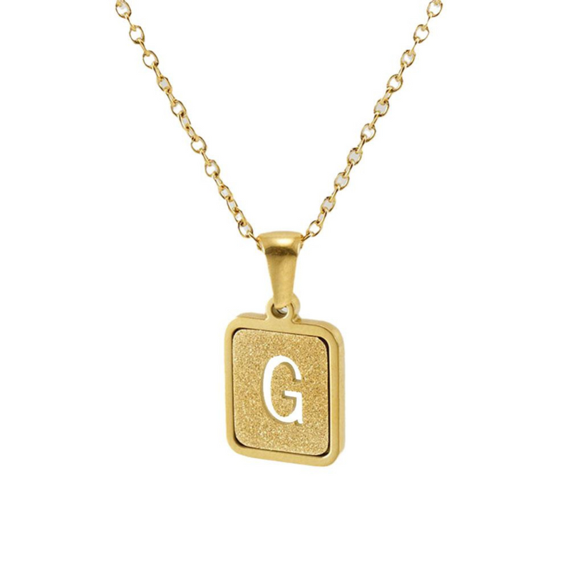 Gold letter necklace | Willow