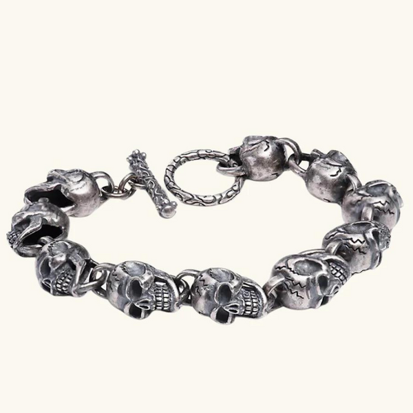 Silver bracelet | Skull