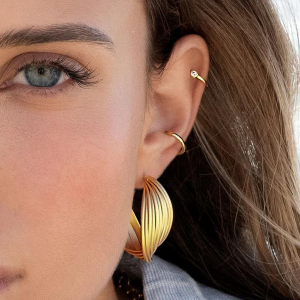 Ashley Gold Hoop Earrings
