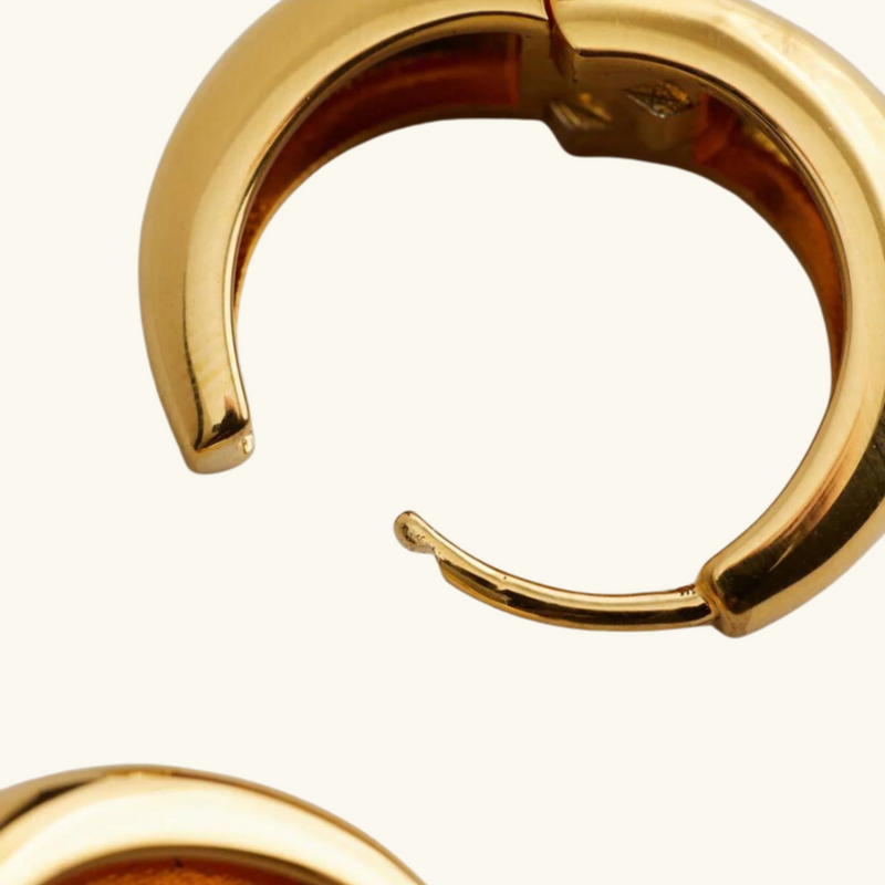 Barbara gold hoop earrings