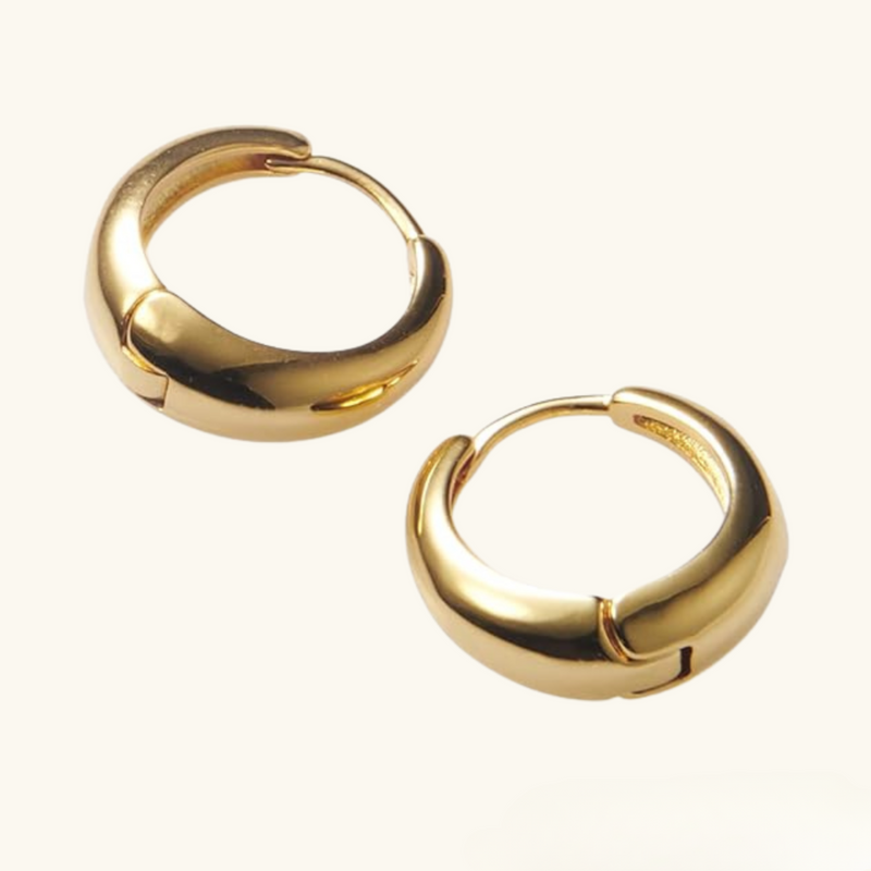 Barbara gold hoop earrings