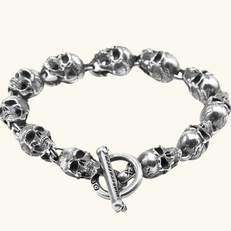 Silver bracelet | Skull