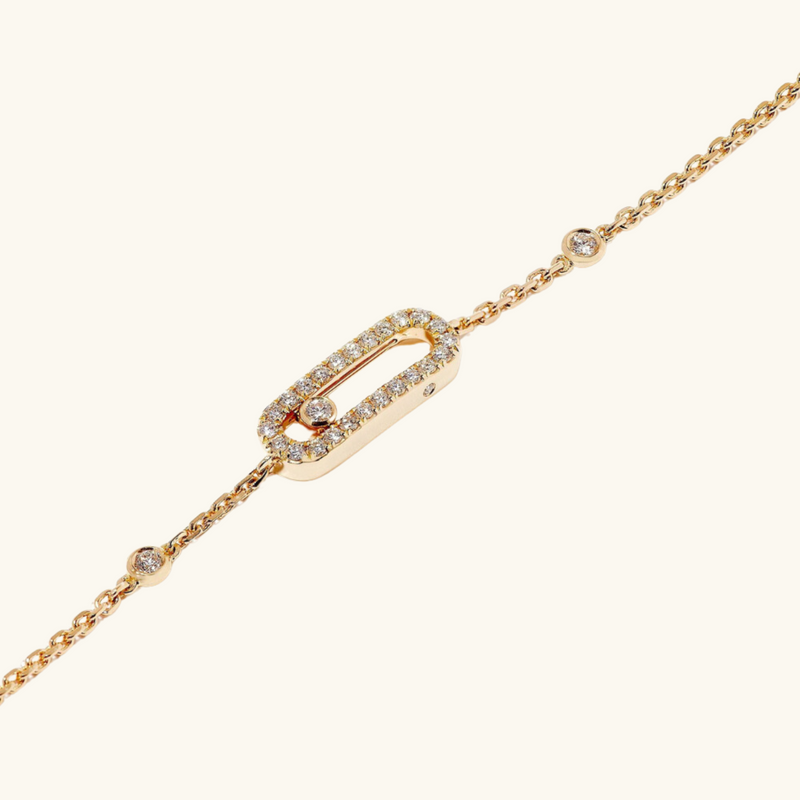 Gold Diamond Bracelet | Stacy