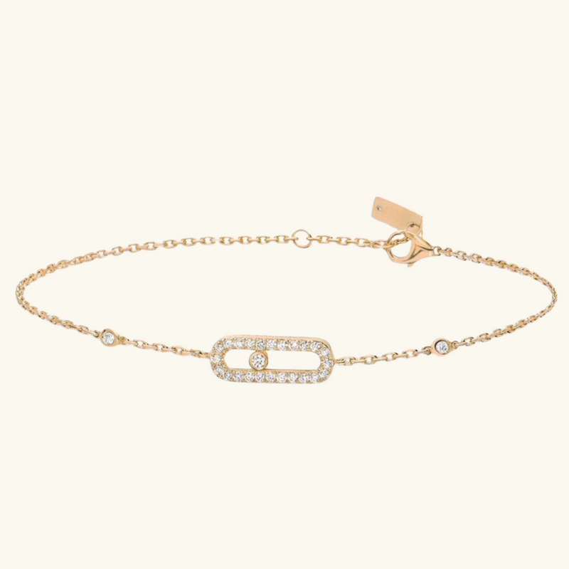 Gold Diamond Bracelet | Stacy
